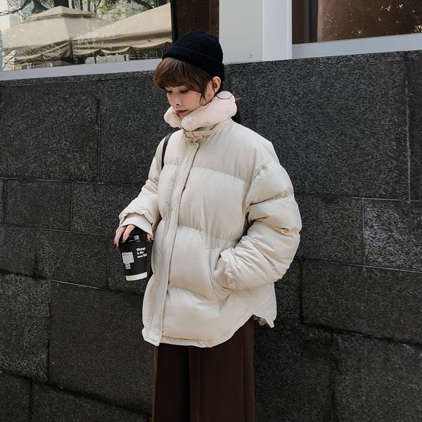 2018 winter new style korean-style by age down coat students loose-fit versatile thick cotton coat women's, Blue;black
2018 winter new style korean-style by age down coat students loose-fit versatile thick cotton coat women's, Blue;black