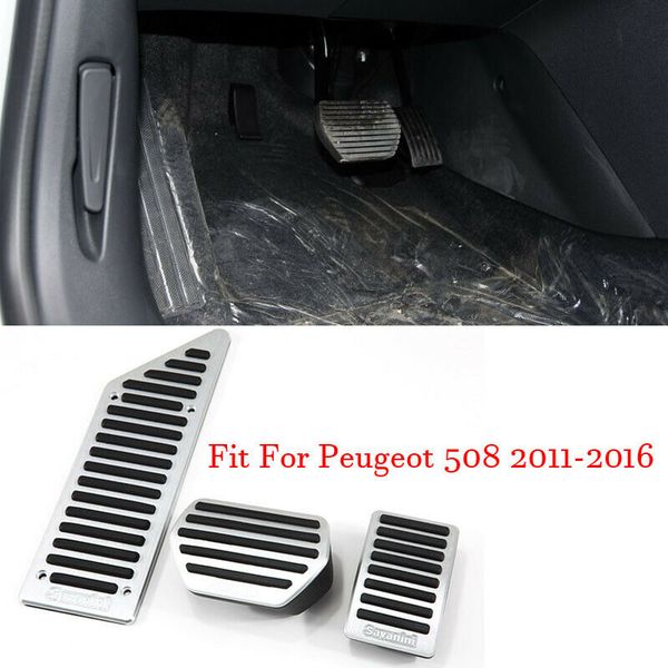 car alloy accelerator gas brake footrest pedal plate pad cover fit for peugeot 508 2011-2016
car alloy accelerator gas brake footrest pedal plate pad cover fit for peugeot 508 2011-2016