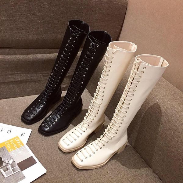 lady boots women's rubber shoes rain luxury designer chunky heel zipper thigh high heels high lace up leather booties, Black
lady boots women's rubber shoes rain luxury designer chunky heel zipper thigh high heels high lace up leather booties, Black