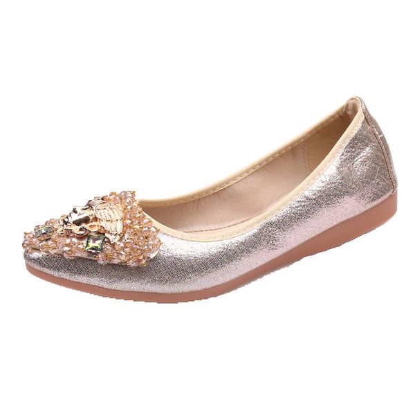 2019 Autumn New Style Cone Shoes Pointed Shallow Mouth Flat Top Shoes Man-made Diamond Large Size Anti-slip WOMEN'S Shoes Factor
2019 Autumn New Style Cone Shoes Pointed Shallow Mouth Flat Top Shoes Man-made Diamond Large Size Anti-slip WOMEN'S Shoes Factor