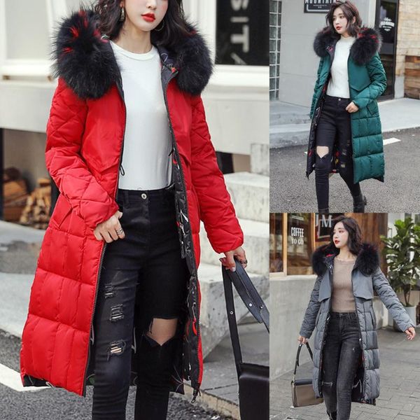 winter coat women manteau femme hiver faux fur long cotton-padded reversible outerwear pocket coat abrigos mujer invierno, Black
winter coat women manteau femme hiver faux fur long cotton-padded reversible outerwear pocket coat abrigos mujer invierno, Black