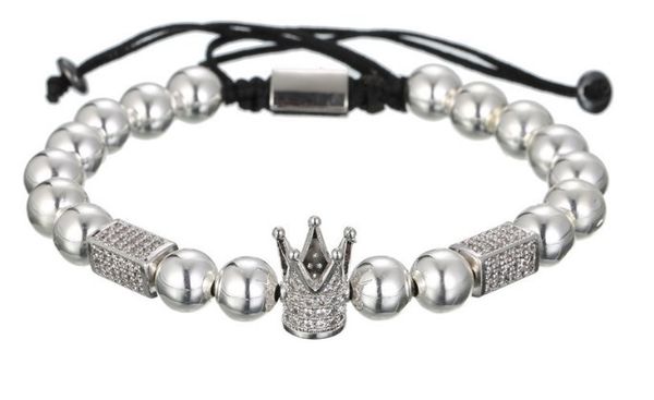 8mm hh22 gold silver copper cz zircon cubic zirconia elastic adjusted men women crown prayer buddha yoga bracelet bangles, Black
8mm hh22 gold silver copper cz zircon cubic zirconia elastic adjusted men women crown prayer buddha yoga bracelet bangles, Black