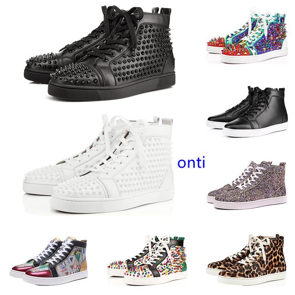 2019 designer fashion s shoes studded spikes flat sneakers for men women glitter party lovers genuine leather casual rivet sneaker, Black
2019 designer fashion s shoes studded spikes flat sneakers for men women glitter party lovers genuine leather casual rivet sneaker, Black