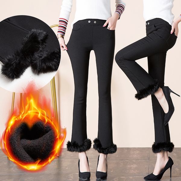 fur jeans winter women's plus velvet thick furry slim pants pants pencil slim office lady women, Black;white
fur jeans winter women's plus velvet thick furry slim pants pants pencil slim office lady women, Black;white