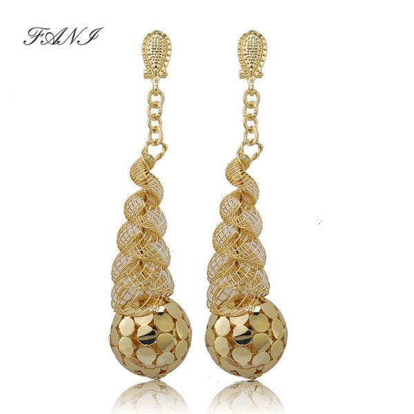 fani dubai gold long drop dangle earrings for women copper geometric cucurbit temple brazilian drop dangle earrings, Golden
fani dubai gold long drop dangle earrings for women copper geometric cucurbit temple brazilian drop dangle earrings, Golden