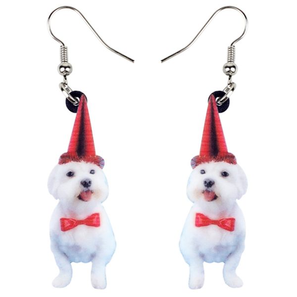 dangle & chandelier acrylic happy christmas puppy dog earrings drop cartoon animal jewelry for women girls teens gift bijoux wholesale, Silver
dangle & chandelier acrylic happy christmas puppy dog earrings drop cartoon animal jewelry for women girls teens gift bijoux wholesale, Silver