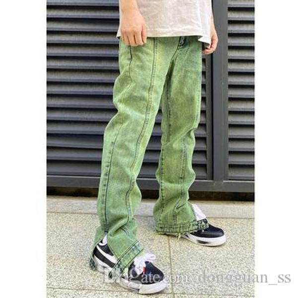 green new style men's distressed destroyed pants white ripped patches skinny biker jeans slim trousers 2020ss, Blue
green new style men's distressed destroyed pants white ripped patches skinny biker jeans slim trousers 2020ss, Blue