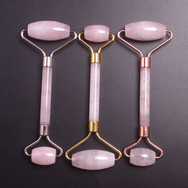 natural tumbled chakra rose quartz carved reiki crystal healing gua sha beauty roller facial massor stick with alloy gold-plated
natural tumbled chakra rose quartz carved reiki crystal healing gua sha beauty roller facial massor stick with alloy gold-plated