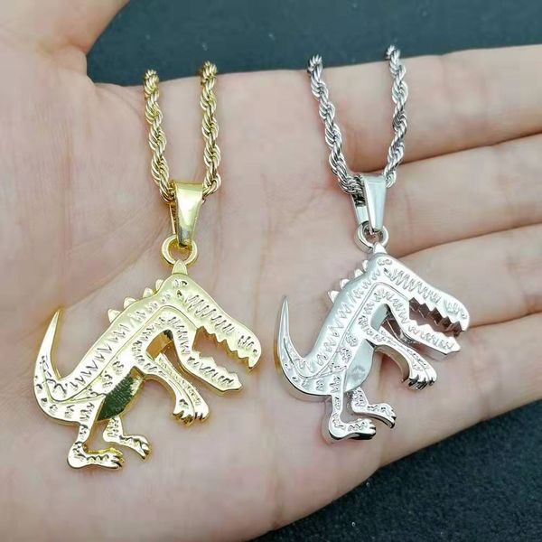hip hop dinosaur pendant necklaces for men women luxury designer mens animal pendants gold silver chain necklace jewelry gift ing
hip hop dinosaur pendant necklaces for men women luxury designer mens animal pendants gold silver chain necklace jewelry gift ing