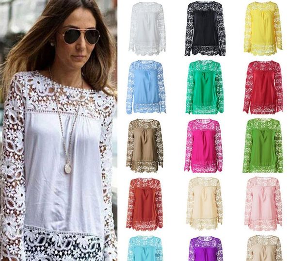 7xl plus size spring summer solid color blouses women shirts chiffon flower hollow out shirt casual long sleeve ladies, White
7xl plus size spring summer solid color blouses women shirts chiffon flower hollow out shirt casual long sleeve ladies, White