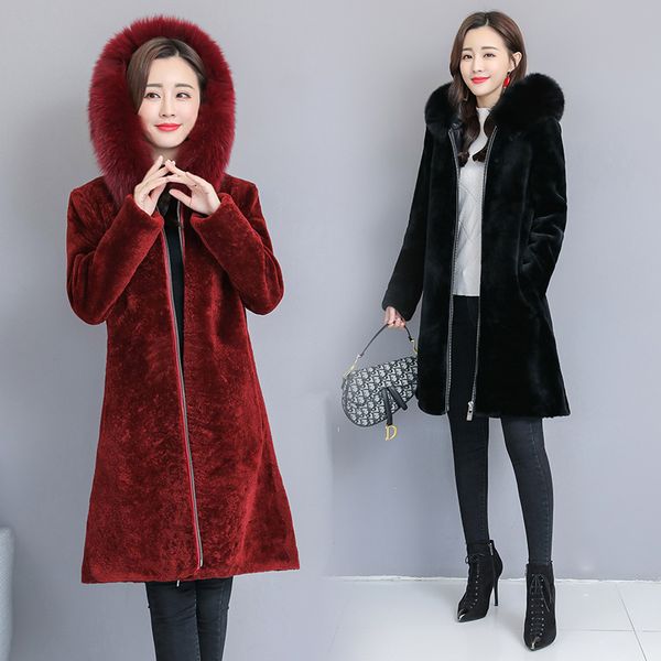 plus size m-4xl 2018 faux fur coat winter warm teddy jackets flare sleeve fur collar hat women teddy bear coat fluffy jacket, Black
plus size m-4xl 2018 faux fur coat winter warm teddy jackets flare sleeve fur collar hat women teddy bear coat fluffy jacket, Black