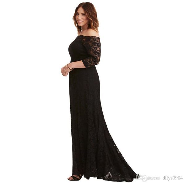 fashion women's clothes strapless a word collar three quarter sleeve high waist zippers on the back code size dress 61030, Black;gray
fashion women's clothes strapless a word collar three quarter sleeve high waist zippers on the back code size dress 61030, Black;gray