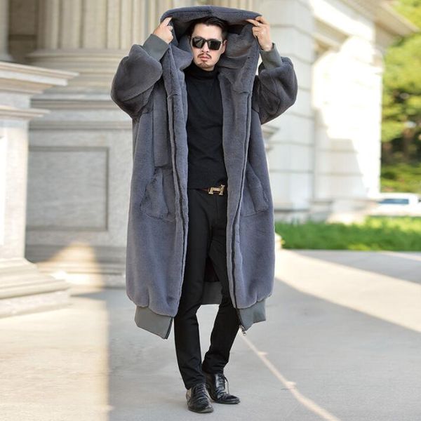 autumn robe faux leather jacket mens winter thicken warm fur leather coat men loose jackets hooded b139, Black
autumn robe faux leather jacket mens winter thicken warm fur leather coat men loose jackets hooded b139, Black