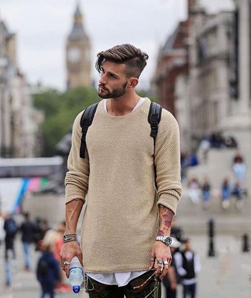 new spring autumn fashion men's o-neck casual slim fit knitwear long sleeve fashion men clothing knitted sweaters pullover, White;black
new spring autumn fashion men's o-neck casual slim fit knitwear long sleeve fashion men clothing knitted sweaters pullover, White;black