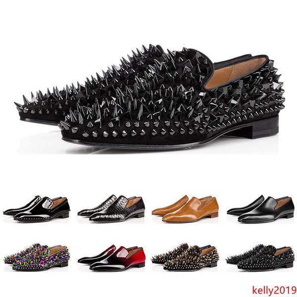 fashion designer mens shoes loafers black red spike patent leather slip on dress wedding flats bottoms shoe for business party size 39-47
fashion designer mens shoes loafers black red spike patent leather slip on dress wedding flats bottoms shoe for business party size 39-47