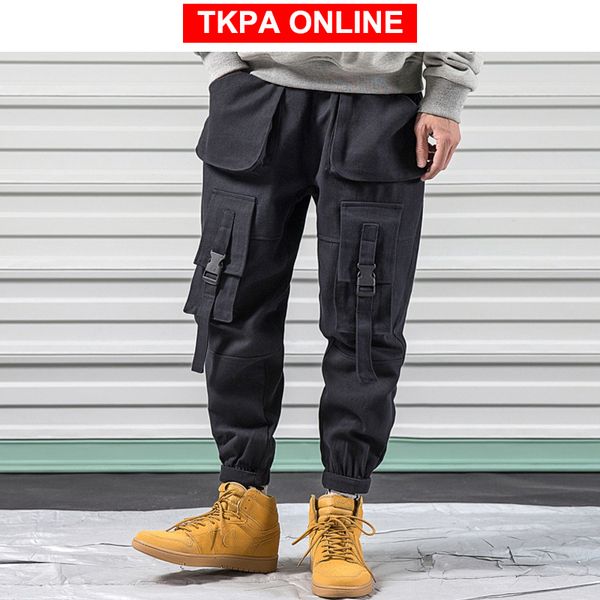 streetwear cargo pants 2020 комбинезон мужчины hip hop бегуны брюки ленты sweatpants цвет блок гарем брюки 5xl, Black 
streetwear cargo pants 2020 комбинезон мужчины hip hop бегуны брюки ленты sweatpants цвет блок гарем брюки 5xl, Black