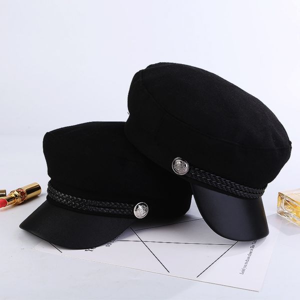 new beret autumn winter british retro versatile wool navy hat web celebrity octagonal hat woman korean fashion japanese, Blue;gray
new beret autumn winter british retro versatile wool navy hat web celebrity octagonal hat woman korean fashion japanese, Blue;gray