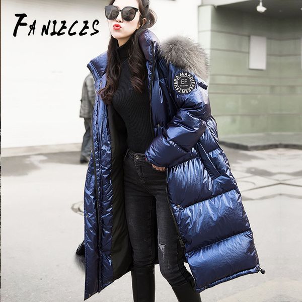 70% white duck down women winter jacket coats faux fur collar down hooded waterproof glossy jacket long casual female loose coat, Tan;black
70% white duck down women winter jacket coats faux fur collar down hooded waterproof glossy jacket long casual female loose coat, Tan;black