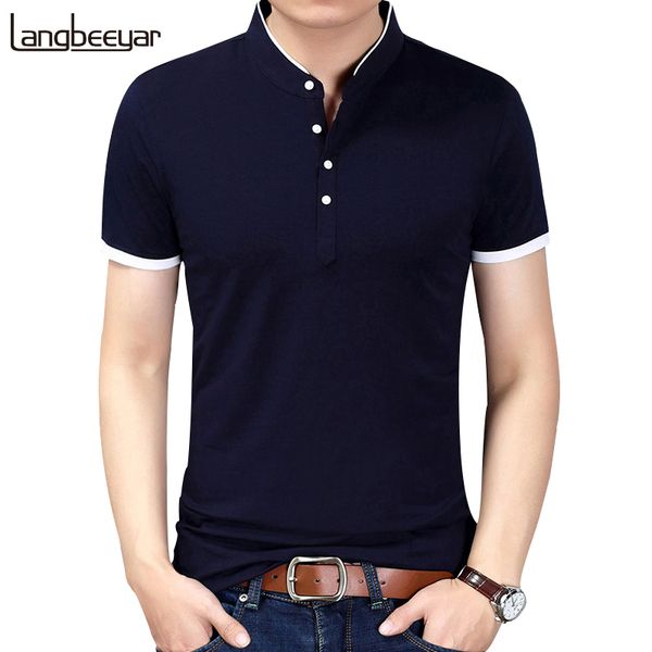 2017 Summer New Fashion Brand Clothing Tshirt Men Solid Color Slim Fit Short Sleeve T Shirt Men Mandarin Collar Casual T -Shirts
2017 Summer New Fashion Brand Clothing Tshirt Men Solid Color Slim Fit Short Sleeve T Shirt Men Mandarin Collar Casual T -Shirts