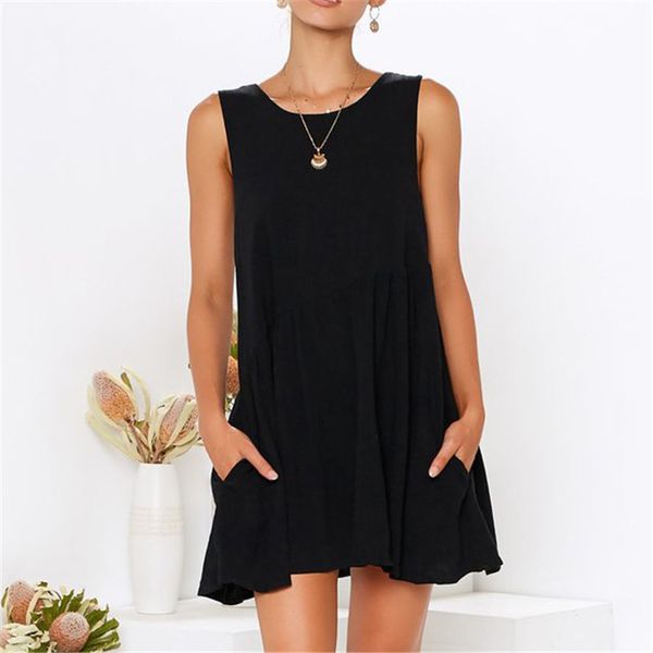 summer dress women backless boho style beach dress casual o-neck solid color elegant a-line party dress sundress vestidos, Black;gray
summer dress women backless boho style beach dress casual o-neck solid color elegant a-line party dress sundress vestidos, Black;gray