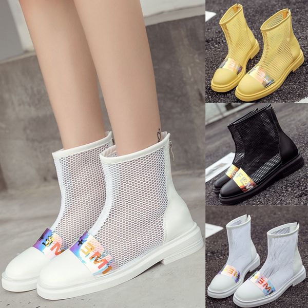 jaycosin women's spring summer round toe ankle boots breathable mesh zipper casual shoes 2019 may21 p35, Black
jaycosin women's spring summer round toe ankle boots breathable mesh zipper casual shoes 2019 may21 p35, Black