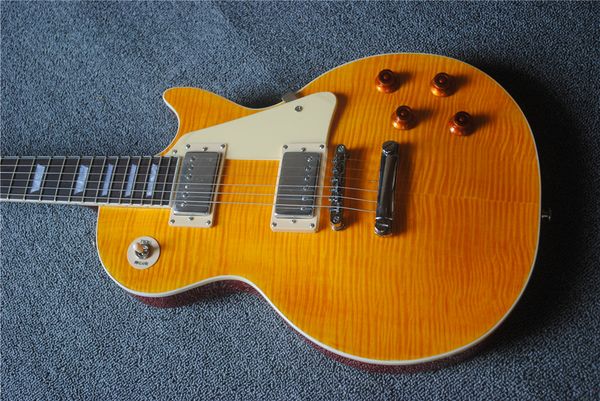 yellow electric guitar with rosewood fingerboard,flame maple veneer,2 pickups,fixed bridge,offering customized services
yellow electric guitar with rosewood fingerboard,flame maple veneer,2 pickups,fixed bridge,offering customized services