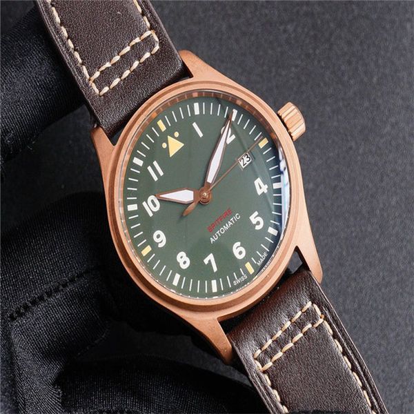 mks factory bronze wristwatch automatic mechanical movement 32110 watch 39mm bronze case calfskin watchband sapphire crystal glass, Slivery;brown
mks factory bronze wristwatch automatic mechanical movement 32110 watch 39mm bronze case calfskin watchband sapphire crystal glass, Slivery;brown
