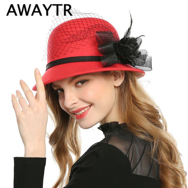 awaytr 2019 new women lady classic wool black hat bowknot felt cocktail party wedding fedora flower hat party fashion, Blue;gray
awaytr 2019 new women lady classic wool black hat bowknot felt cocktail party wedding fedora flower hat party fashion, Blue;gray
