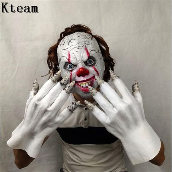 new movie stephen king's it mask pennywise horror clown joker mask with gloves clown mask halloween cosplay costume props
new movie stephen king's it mask pennywise horror clown joker mask with gloves clown mask halloween cosplay costume props