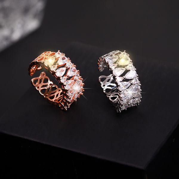 new fashion 8 shape cubic zirconia love wedding rings for women party club engagement rose gold color rings jewelry gifts, Golden;silver
new fashion 8 shape cubic zirconia love wedding rings for women party club engagement rose gold color rings jewelry gifts, Golden;silver