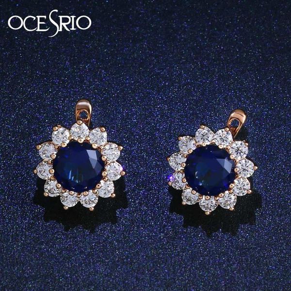 ocesrio luxury crystal flower stud earrings 585 gold royal blue paved austrian cubic zirconia gold jewelry for women ers-j50, Golden;silver
ocesrio luxury crystal flower stud earrings 585 gold royal blue paved austrian cubic zirconia gold jewelry for women ers-j50, Golden;silver