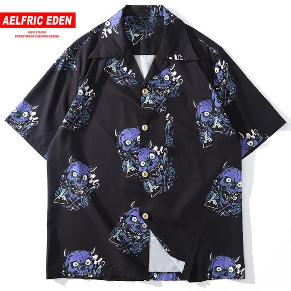 aelfric eden hip hop skull demon printed shirts men 2020 summer oversized streetwear short sleeve hawaii shirt loose shirt, White;black
aelfric eden hip hop skull demon printed shirts men 2020 summer oversized streetwear short sleeve hawaii shirt loose shirt, White;black