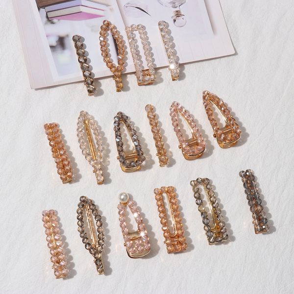 women shining crystal hairpins headwear rhinestone korean style hair clips pins bb barrette styling tools accessories for girls, Golden;white
women shining crystal hairpins headwear rhinestone korean style hair clips pins bb barrette styling tools accessories for girls, Golden;white