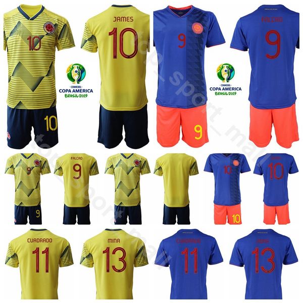 Colombia Home Away 9 Radamel Falcao Jersey Set 2019 Copa America Soccer 10 James Rodriguez 11 Juan Cuadrado Football Shirt Kits Uniform
Colombia Home Away 9 Radamel Falcao Jersey Set 2019 Copa America Soccer 10 James Rodriguez 11 Juan Cuadrado Football Shirt Kits Uniform