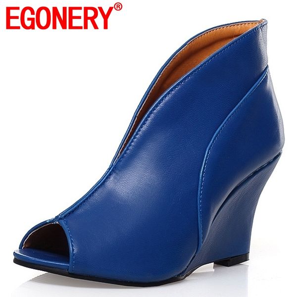 egonery handmade rome novelty peep toe pumps fashion big size woman wedges shoes spring summer 8.5cm high heels women shoes, Black
egonery handmade rome novelty peep toe pumps fashion big size woman wedges shoes spring summer 8.5cm high heels women shoes, Black