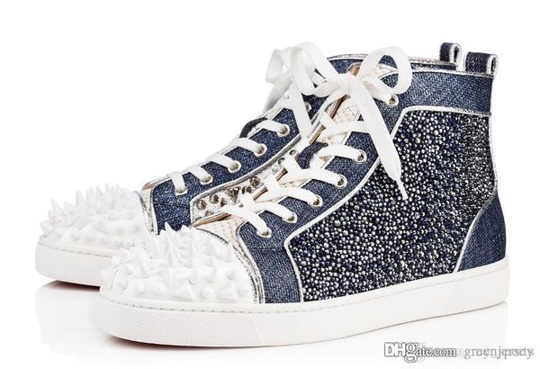 2018 new season red bottom sneakers no limit sneakers strass spikes,red sole high cut shoes studs rivets brand designer casual, Black
2018 new season red bottom sneakers no limit sneakers strass spikes,red sole high cut shoes studs rivets brand designer casual, Black