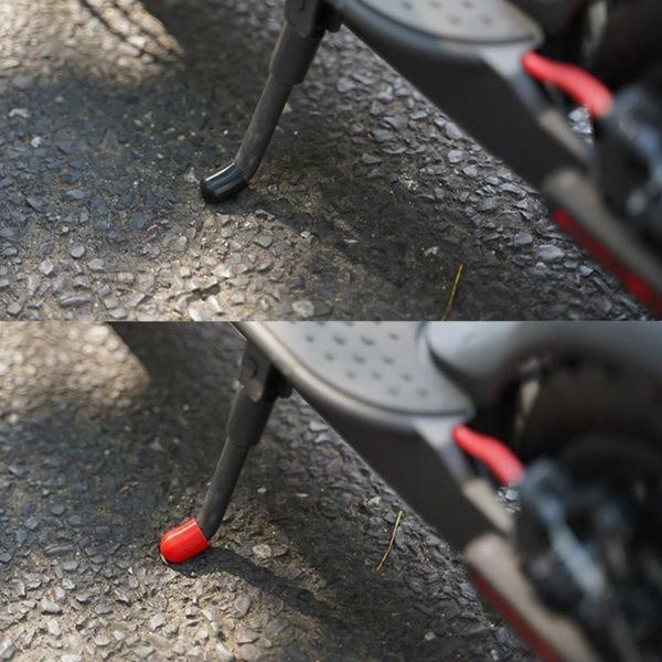 1 pair scooter foot support silicone scooter foot protection support cover for pad frame parking d0a2