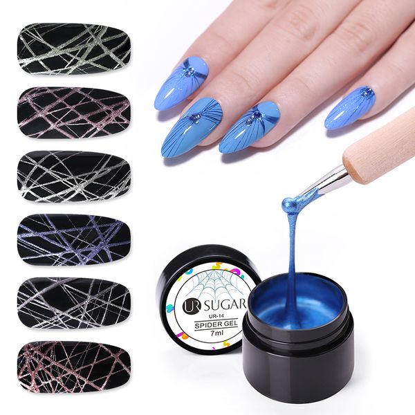 ur sugar metallic spider gel polish elastic drawing nail gel purple blue painting soak off nail art uv varnish, Red;pink
ur sugar metallic spider gel polish elastic drawing nail gel purple blue painting soak off nail art uv varnish, Red;pink