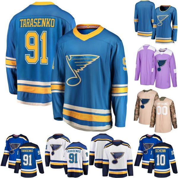 St. Louis Blues Jerseys 6 Joel Edmundson 21 Tyler Bozak 34 Jake Allen 42 Michael Del Zotto 90 Ryan O'Reilly Vladimir Tarasenko Hockey Jersey