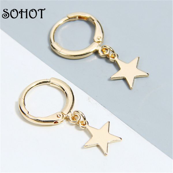 sonew trendy cute star pendant women hoop earrings wholesale jewelry bijoux for girls kids lady christmas gift, Golden;silver
sonew trendy cute star pendant women hoop earrings wholesale jewelry bijoux for girls kids lady christmas gift, Golden;silver