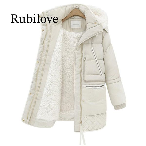 rubilove new 2019 spring winter women's jackets cotton coat padded long slim hooded parkas female outwear warm jacket wool cloth, Black
rubilove new 2019 spring winter women's jackets cotton coat padded long slim hooded parkas female outwear warm jacket wool cloth, Black