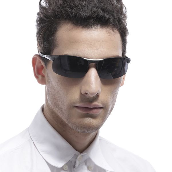 yaxun men's driving polarized rimless sunglasses al-mg metal frame ultra light, White;black
yaxun men's driving polarized rimless sunglasses al-mg metal frame ultra light, White;black