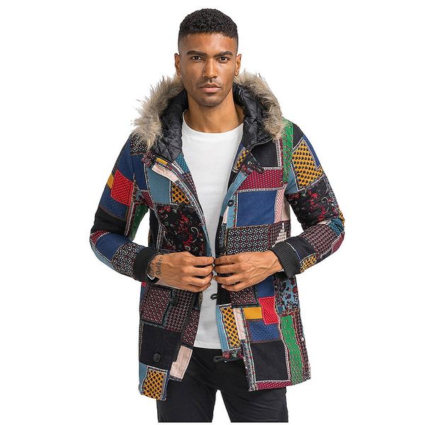 men's faux fur jacket loose parka vintage jacket winter warm outwear floral print hooded pockets vintage oversize coats#g4, Black
men's faux fur jacket loose parka vintage jacket winter warm outwear floral print hooded pockets vintage oversize coats#g4, Black