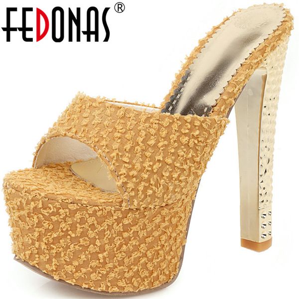 fedonas concise women pumps high heels platforms sandals elegant peep toe slippers summer weddding party shoes woman, Black
fedonas concise women pumps high heels platforms sandals elegant peep toe slippers summer weddding party shoes woman, Black