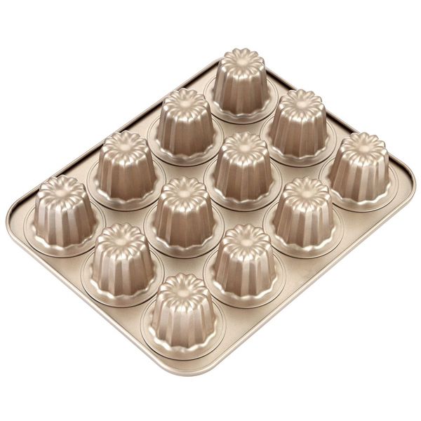 canele mold cake pan 12-cavity non-stick cannele muffin bakeware cupcake pan for oven baking for holiday and vacations
canele mold cake pan 12-cavity non-stick cannele muffin bakeware cupcake pan for oven baking for holiday and vacations