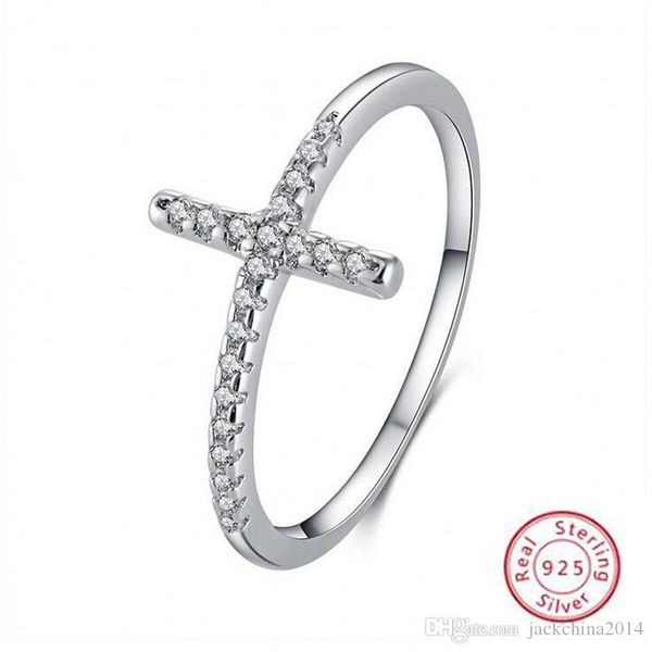 simple fashion jewelry handmade 100% pure 925 sterling silver pave white 5a cz diamond gemstones eternity women wedding cross band ring, Slivery;golden 
simple fashion jewelry handmade 100% pure 925 sterling silver pave white 5a cz diamond gemstones eternity women wedding cross band ring, Slivery;golden