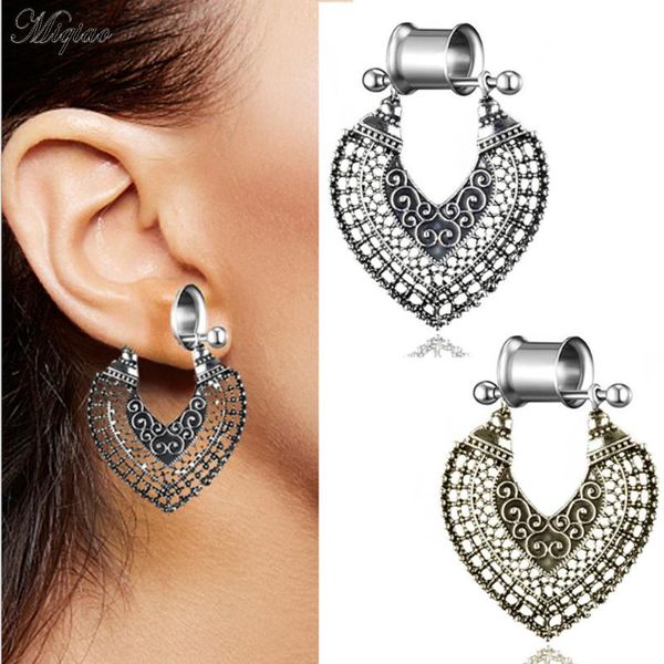 miqiao new double trumpet auricle earrings retro love pendant hollow ear expansion body puncture jewelry, Slivery;golden
miqiao new double trumpet auricle earrings retro love pendant hollow ear expansion body puncture jewelry, Slivery;golden