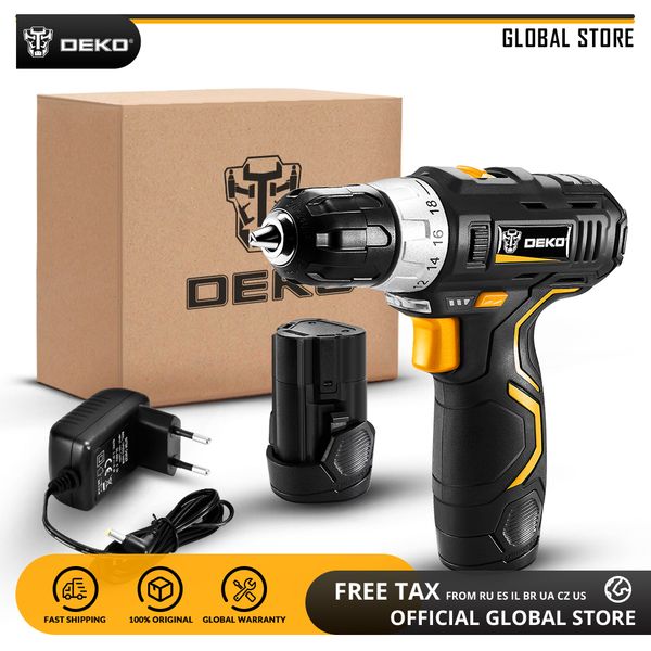 deko gcd12du3 12v max household power tool electric screwdriver with led light 2 speed cordless drill with 2 lithium battery
deko gcd12du3 12v max household power tool electric screwdriver with led light 2 speed cordless drill with 2 lithium battery