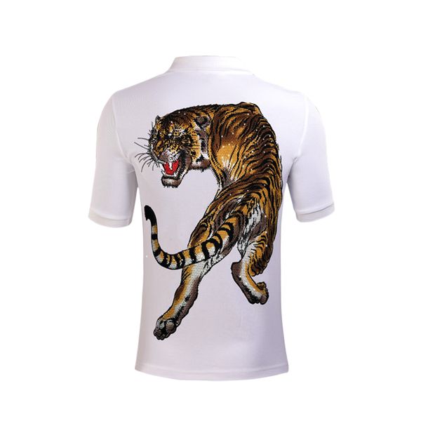 duyou brand men polo shirt men punk casual rhinestone colorful tiger male polo shirt short sleeve pure cotton polo, White;black
duyou brand men polo shirt men punk casual rhinestone colorful tiger male polo shirt short sleeve pure cotton polo, White;black