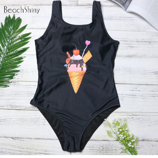 2019 ice cream print one piece swimwear women swimsuit push up bathing suits beach wear swim halter backless monokini 3081, White;black
2019 ice cream print one piece swimwear women swimsuit push up bathing suits beach wear swim halter backless monokini 3081, White;black
